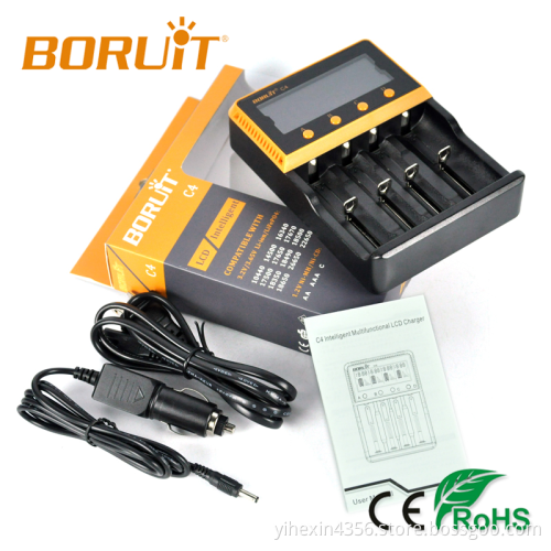 2017 Hot Sale Multifunctional 4 Solts LCD Battery Charger 18650 Battery 26650 Battery AA battery